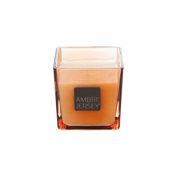 Κερί αρωματικό amber σε τετράγωνο ποτήρι 8X8X8