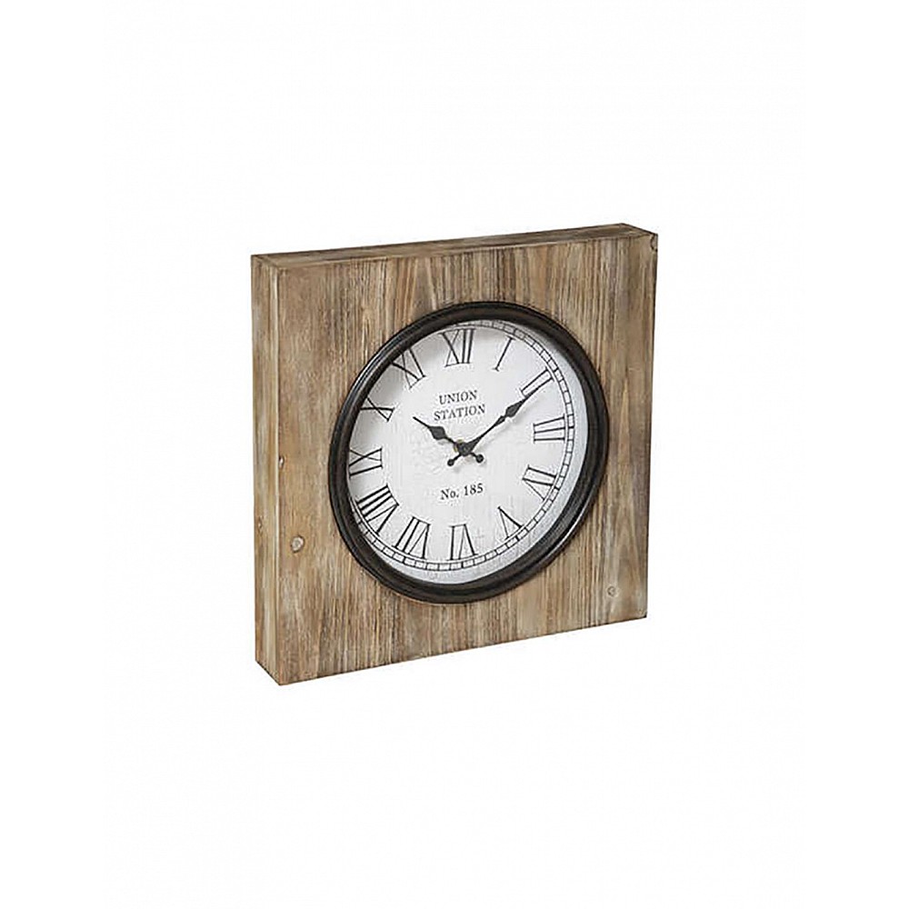 Ρολόι επιτραπέζιο ξύλινο 40x40