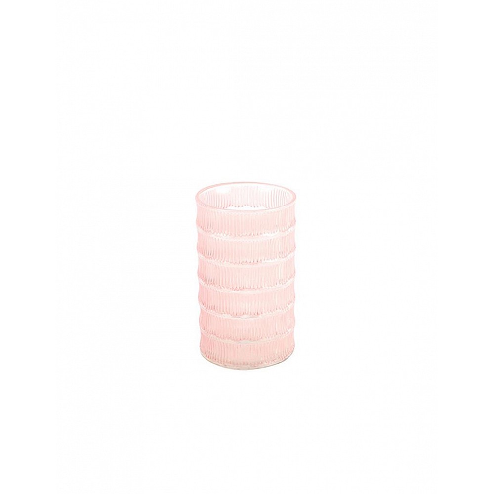 Βάζο γυάλινο ροζ Nicola 12x13,5