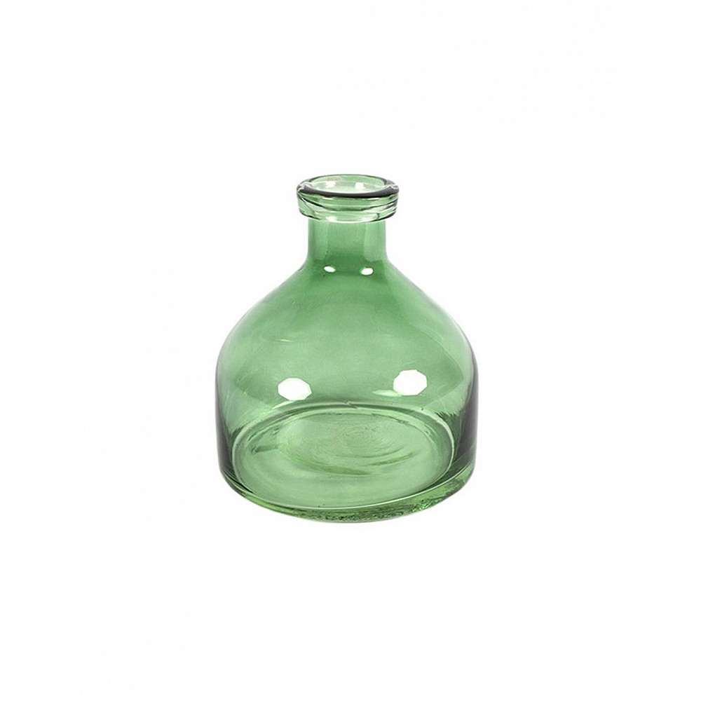 Βάζο μπουκάλι γυάλινο γυάλινο πράσινο 18x20