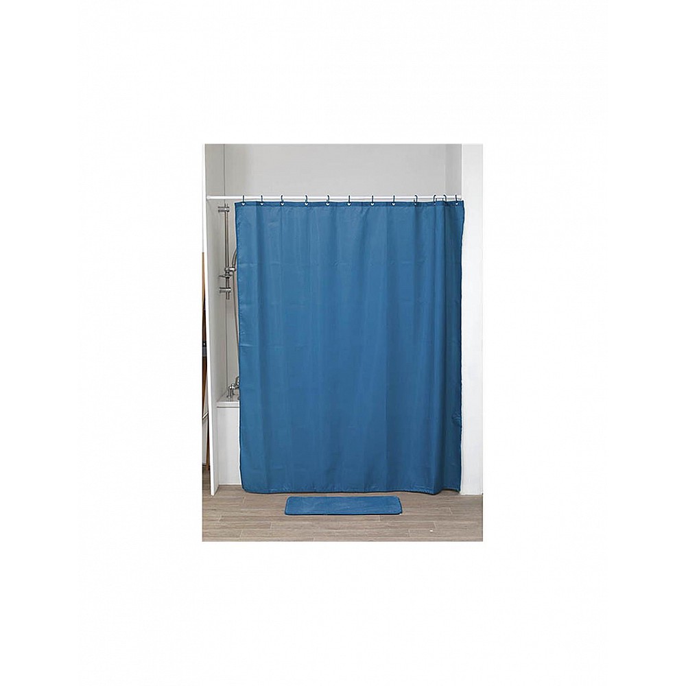 Κουρτίνα μπάνιου polyester BLUE PEACOCK 180x200