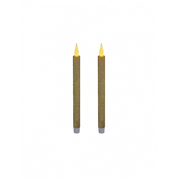 Κερί κηροπηγίου LED μπαταρίας χρυσό 28εκ.  σ/2