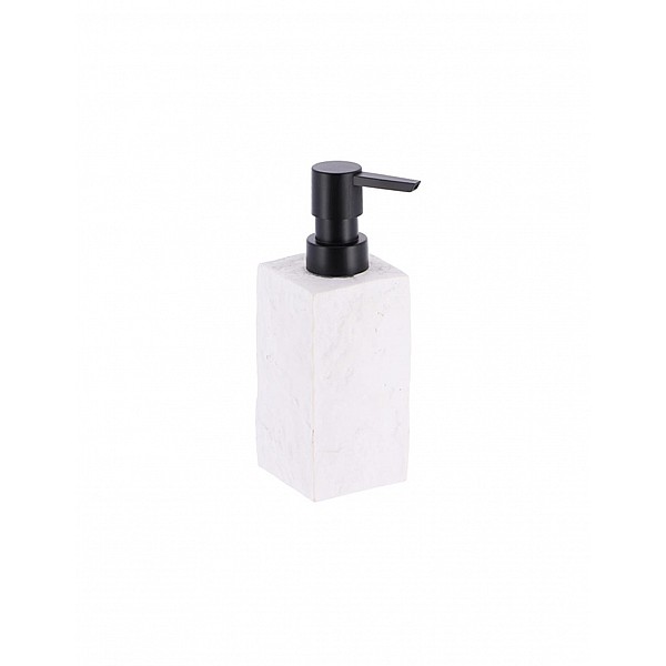 Dispenser polyresin τετράγωνο λευκό 260ml