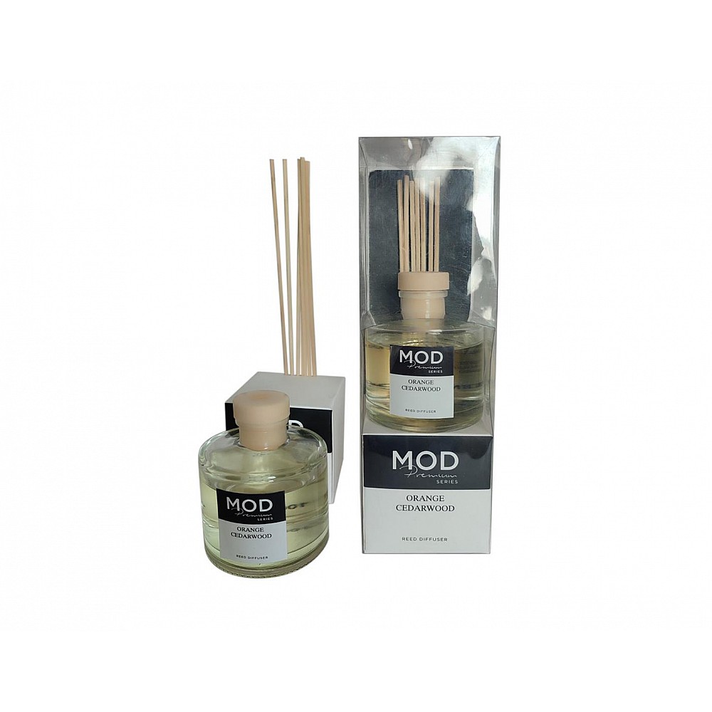 Diffuser 100ml με sticks orange cendarwood