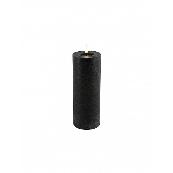 Κερί κορμός LED 7,5x20 μαύρο