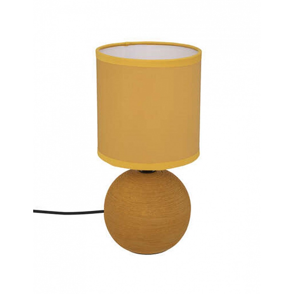 Πορτατιφ κεραμικό με καπέλο ωχρα 13x25