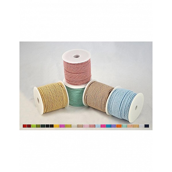 ΚΟΡΔΟΝΙ SINGLE COLOR THREE THREAD CORD 3mmx50m