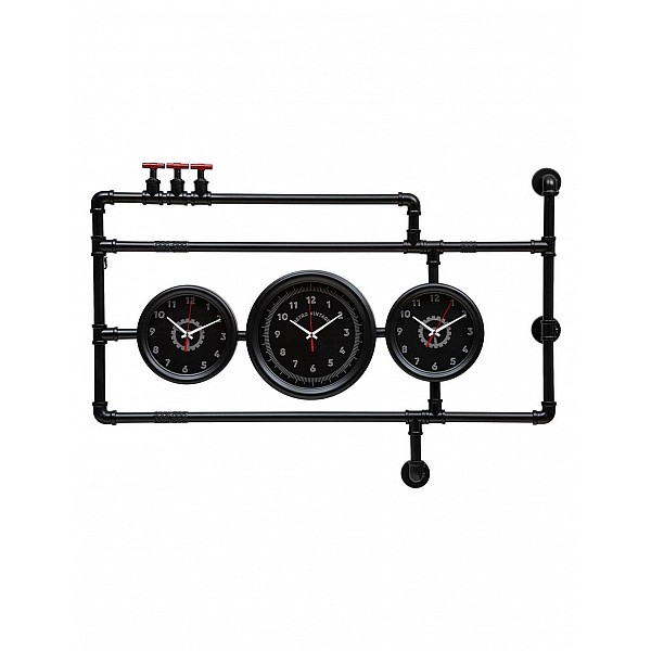 Ρολόι μεταλλικό pipes 110x76
