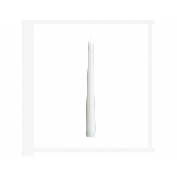 Κερί κηροπηγίου 24εκ.  λευκό