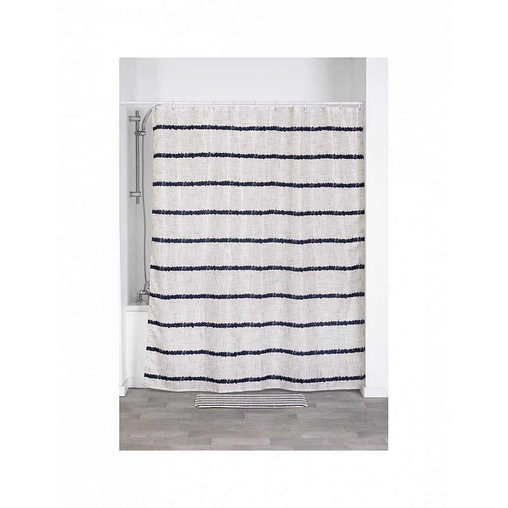 Κουρτίνα μπάνιου Polyester 180x200 manureva stripes