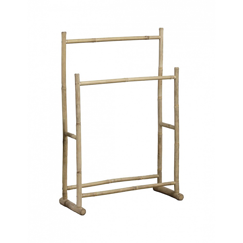 Κρεμάστρα διπλη για πετσετες καλάμι bamboo 68X30X100