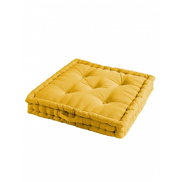 Μαξιλάρι matress βαμβακερό 45x45x10 κίτρινο