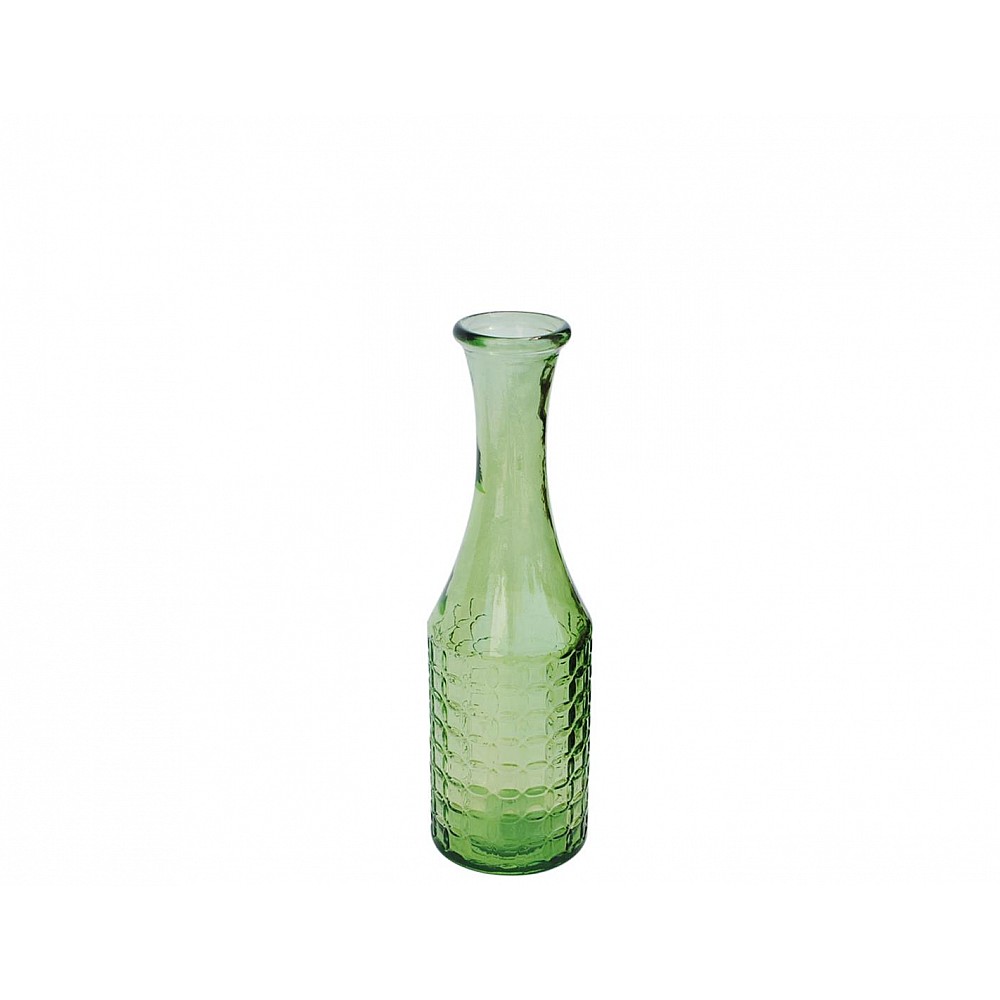 Βάζο γυάλινο recycled πράσινο Η40cm