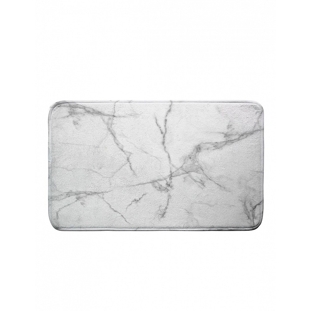 xαλάκι μπάνιου microfibre λευκό marble 45x75cm