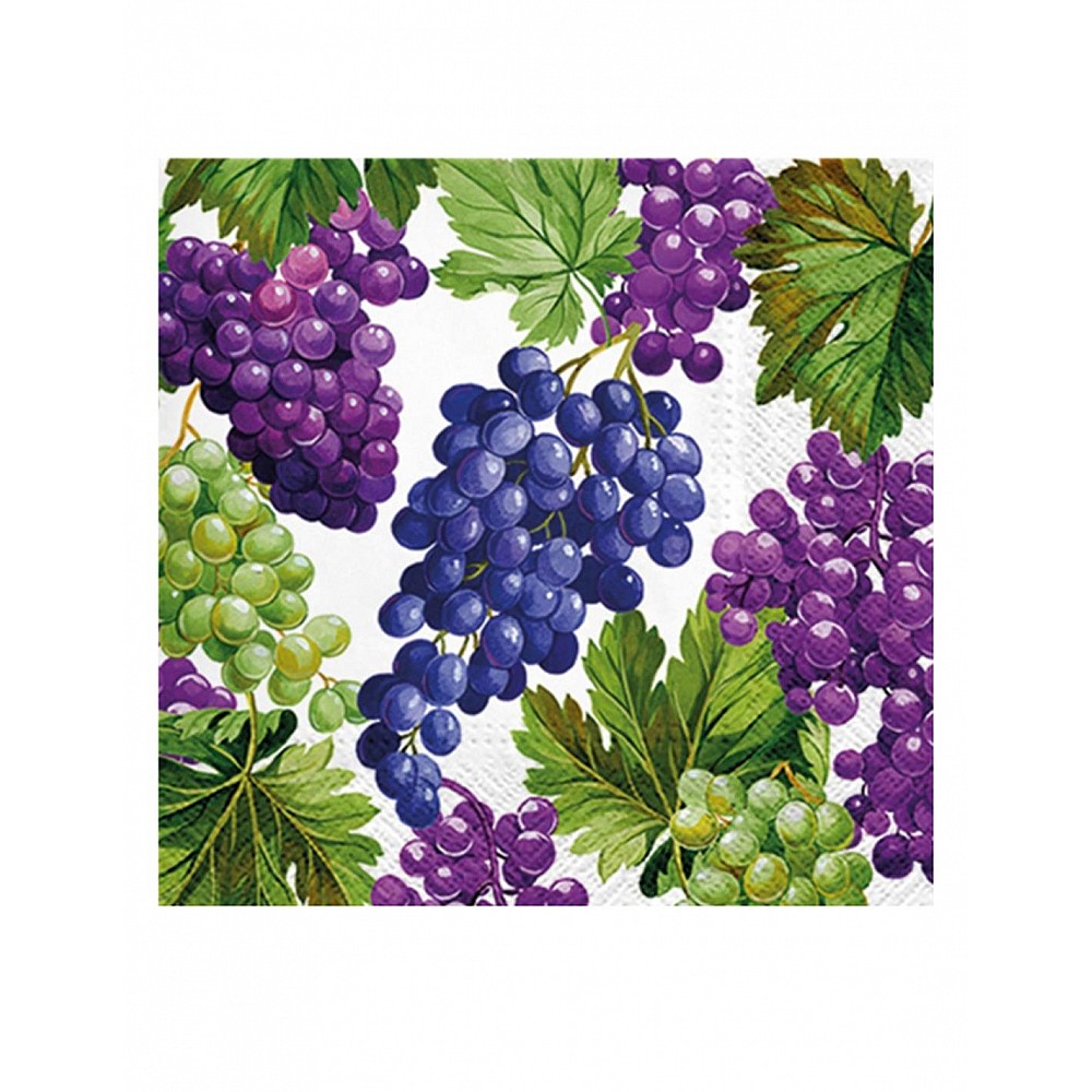 xαρτοπετσέτες 3φυλλες σταφύλια 33x33 set20pcs xαρτοπετσέτες 3φυλλες σταφύλια 33x33 set20pcs