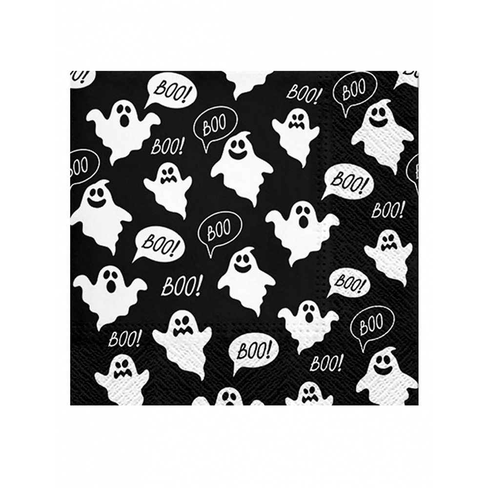 xαρτοπετσέτες 3φυλλες  GHOSTS  33x33 set20pcs