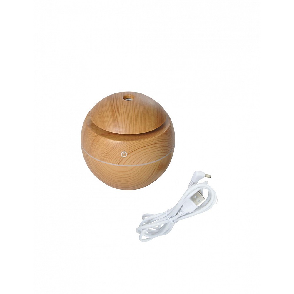 Diffuser wood effect μπάλα 130ml USB μόνιμης παροχής /LED (25m2) Diffuser wood effect μπάλα 130ml USB μόνιμης παροχής /LED (25m2)