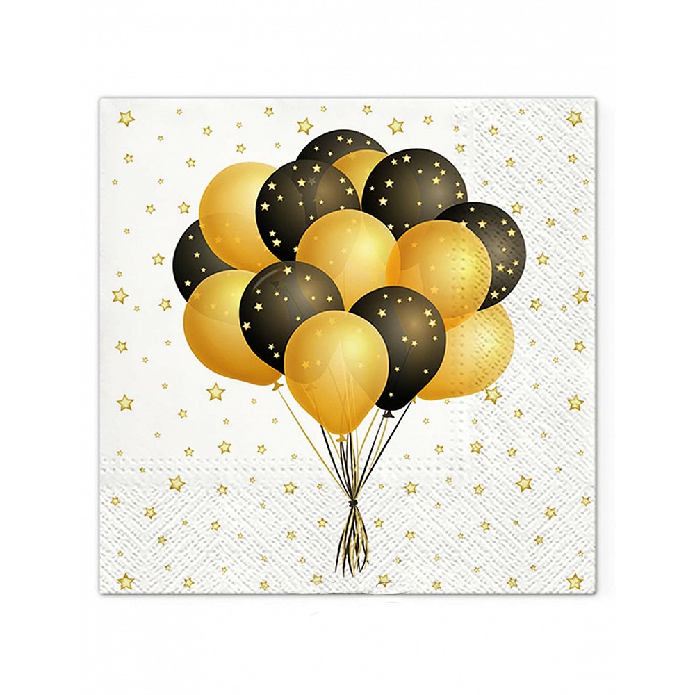 xαρτοπετσέτες BALLOONS σετ20τμχ 33x33cm