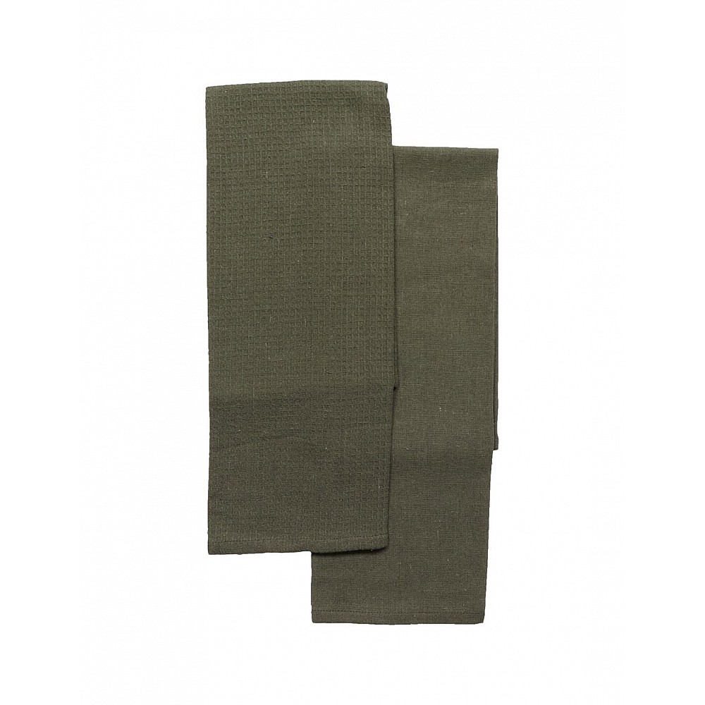 Πετσέτες κουζίνας βαμβακερό Dark green set2pcs 50x70cm