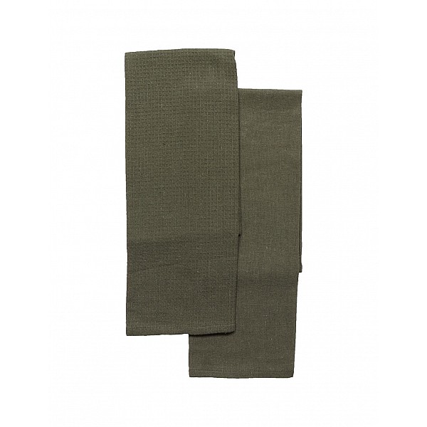 Πετσέτες κουζίνας βαμβακερό Dark green set2pcs 50x70cm