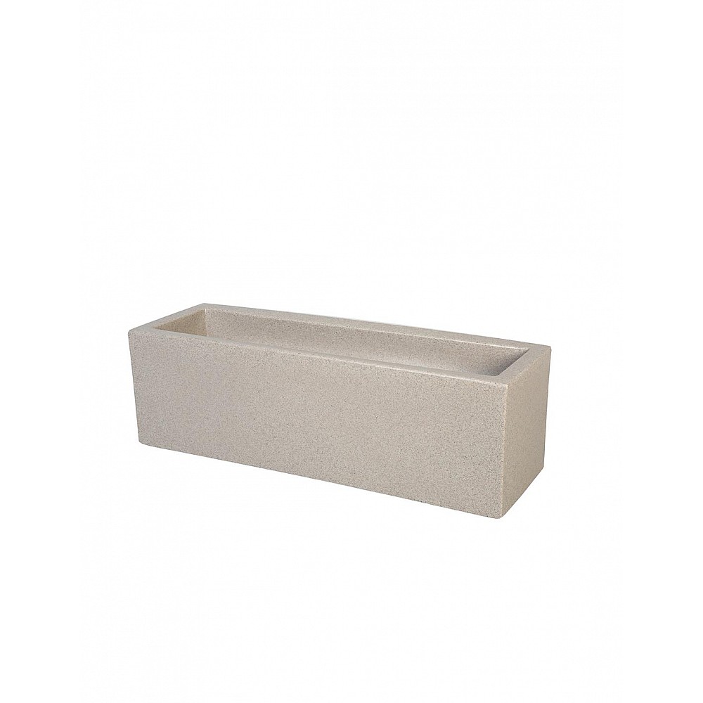 Ζαρντινιέρα CUBE slim stone 80x23x40