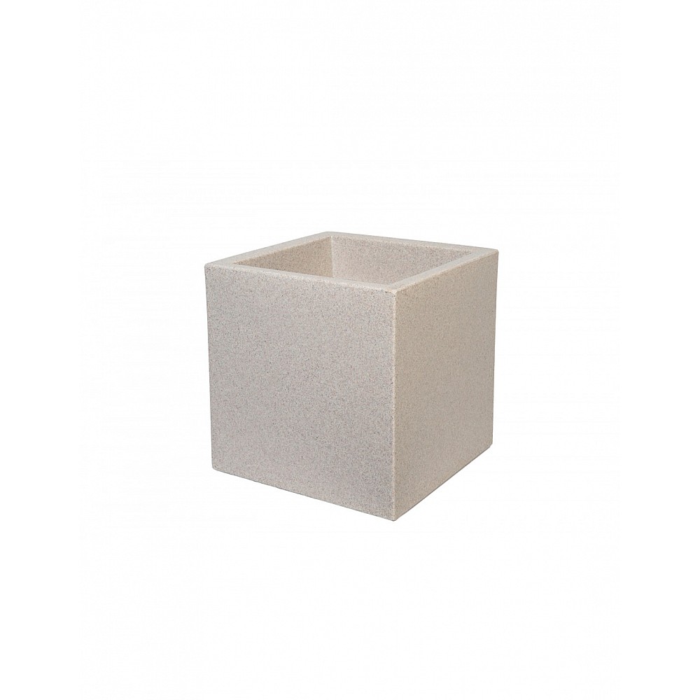 Γλάστρα CUBE stone 45X45X45