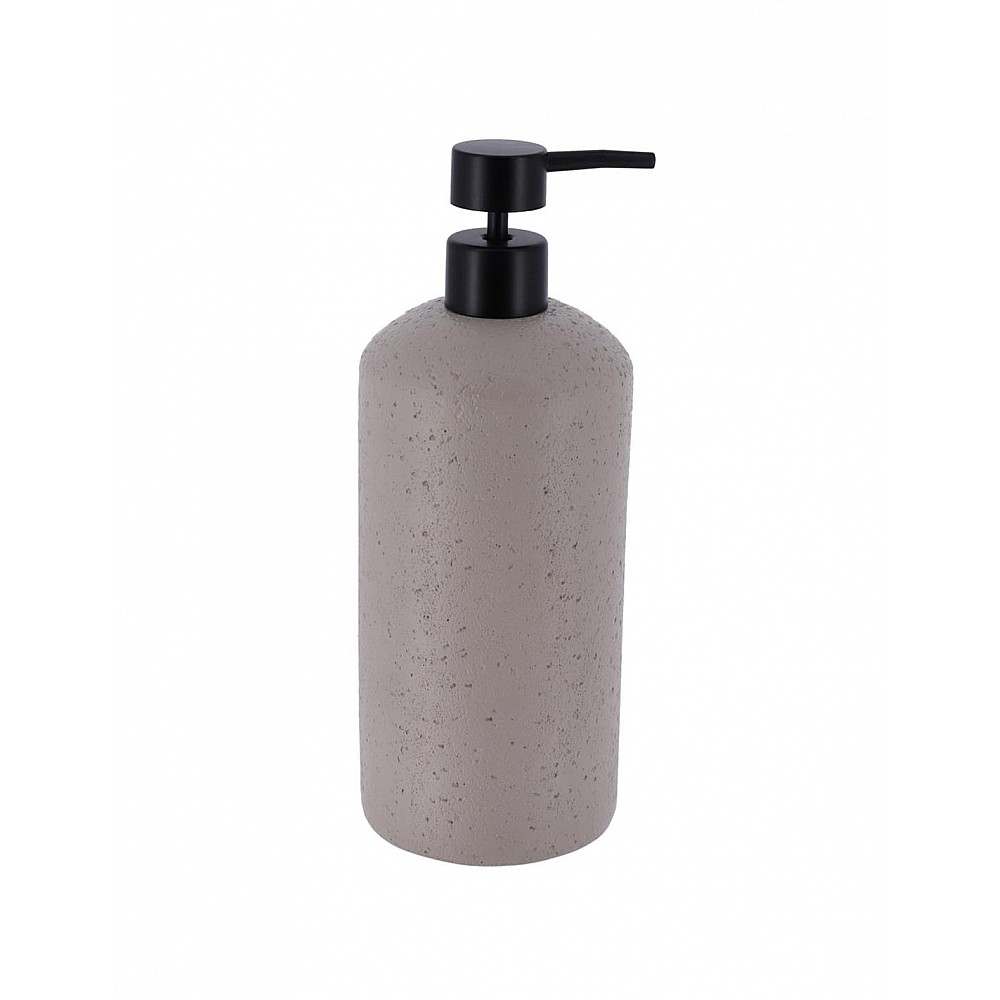 Dispenser polyresin 800ml stone effect ανάγλυφο γκρι 9x23cm