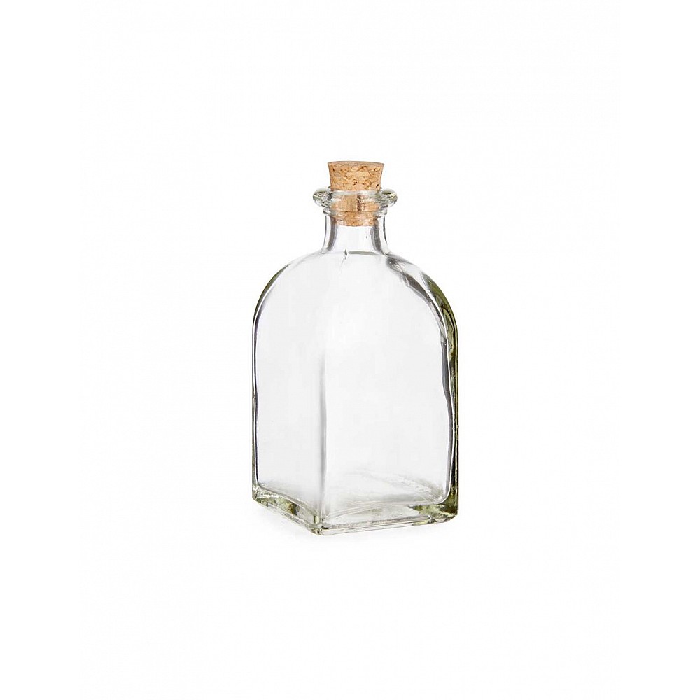 Μπουκάλι γυάλινο με φελλό 125ml/5x5x10cm Μπουκάλι γυάλινο με φελλό 125ml/5x5x10cm