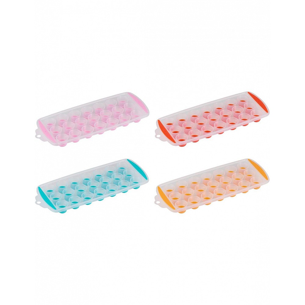 Παγοθήκη πλαστικό 21 θέσεις /4χρώματα 29x12x3cm