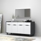 Μπουφές Sila Megapap χρώμα λευκό - γκρι 140x45x72εκ. Μπουφές Sila Megapap χρώμα λευκό - γκρι 140x45x72εκ.