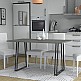 Τραπέζι Gable Megapap χρώμα γκρι σκυροδέματος 140x80x76εκ. Τραπέζι Gable Megapap χρώμα γκρι σκυροδέματος 140x80x76εκ.
