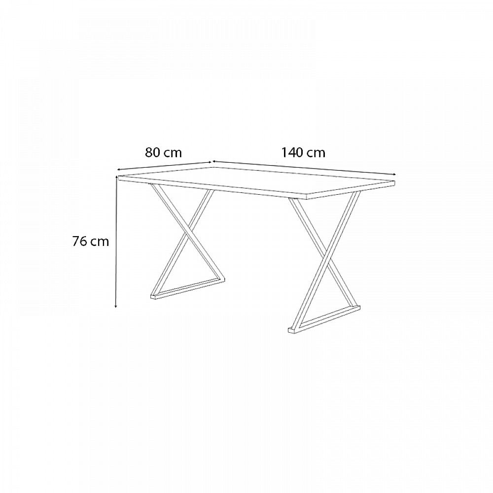 Τραπέζι Bette Megapap χρώμα γκρι σκυροδέματος 140x80x76εκ. Τραπέζι Bette Megapap χρώμα γκρι σκυροδέματος 140x80x76εκ.