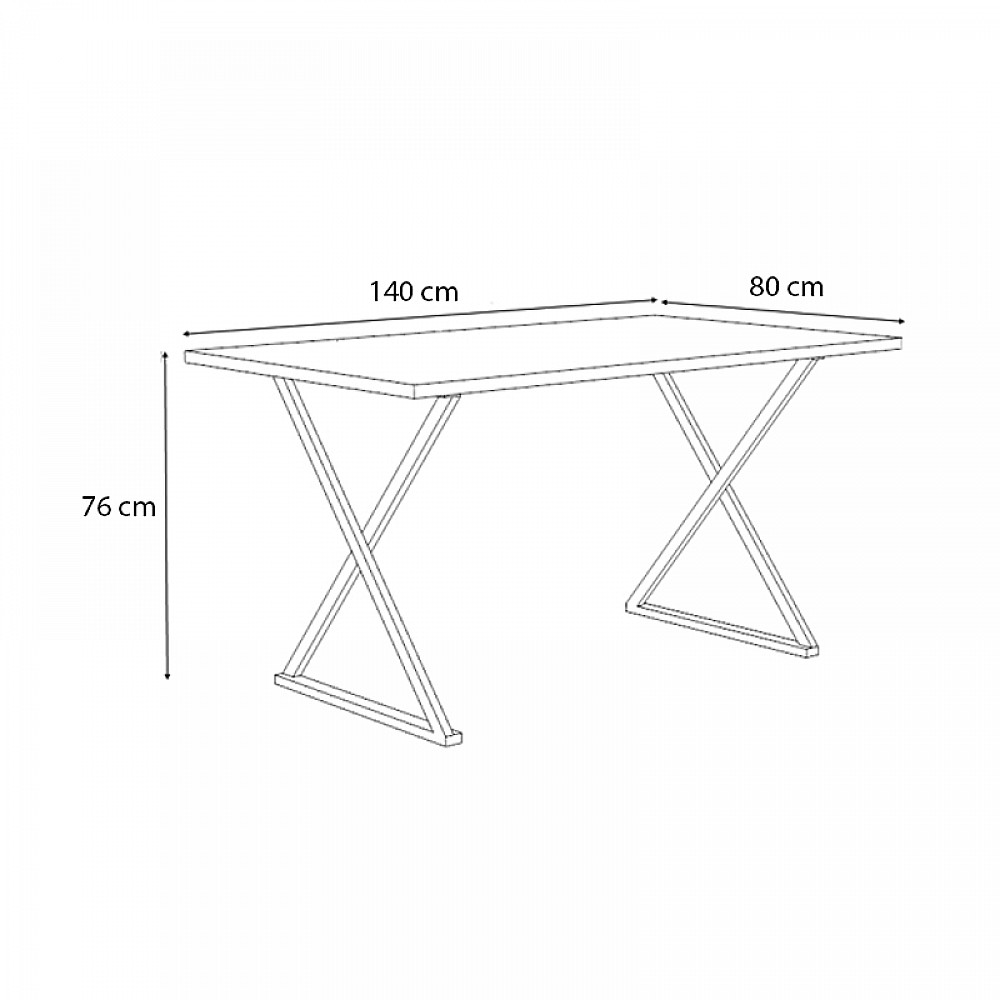 Τραπέζι Bette Megapap χρώμα γκρι σκυροδέματος 140x80x76εκ. Τραπέζι Bette Megapap χρώμα γκρι σκυροδέματος 140x80x76εκ.