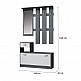 Έπιπλο εισόδου Raynold Megapap χρώμα φυσικό - λευκό 100x30x180εκ. Έπιπλο εισόδου Raynold Megapap χρώμα φυσικό - λευκό 100x30x180εκ.