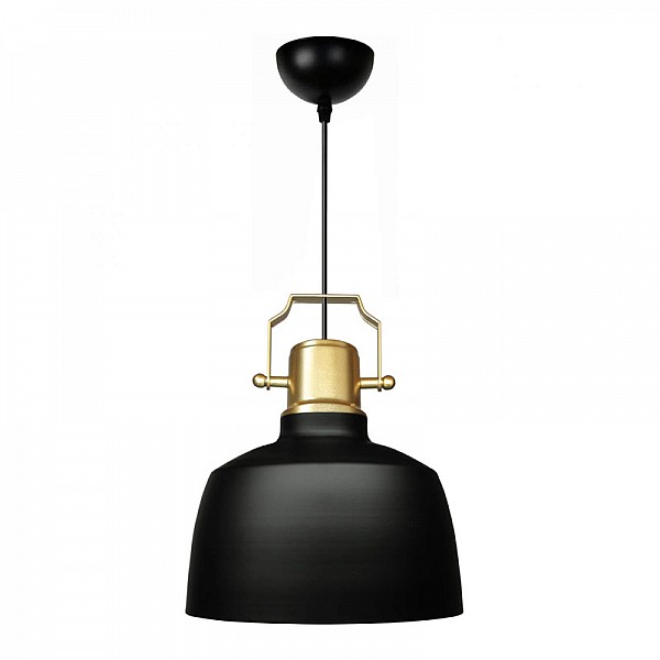 Φωτιστικό οροφής Artes Megapap E27 μεταλλικό μονόφωτο χρώμα μαύρο - χρυσό Φ22x100εκ.