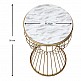 Βοηθητικό τραπεζάκι Aldora Megapap μεταλλικό - Mdf χρώμα χρυσό - λευκό εφέ μαρμάρου 35x35x58εκ. Βοηθητικό τραπεζάκι Aldora Megapap μεταλλικό - Mdf χρώμα χρυσό - λευκό εφέ μαρμάρου 35x35x58εκ.