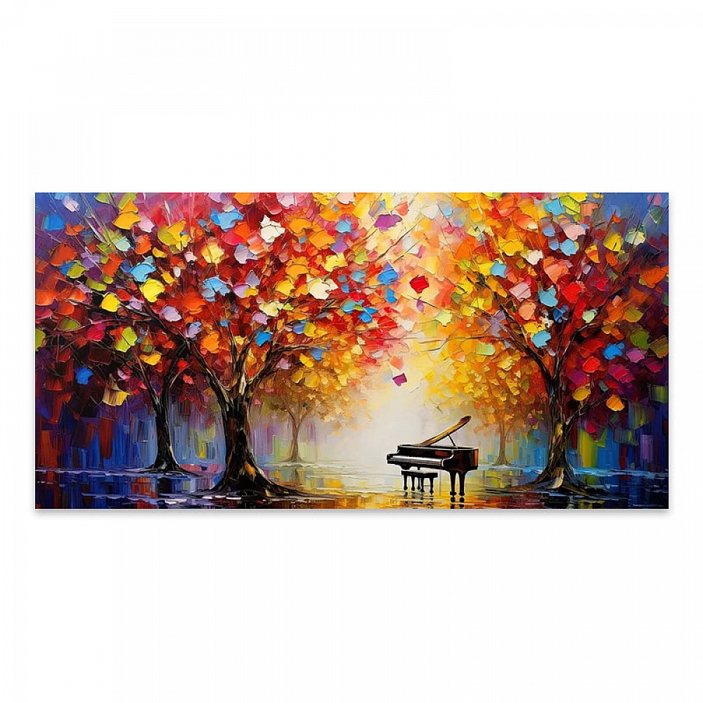 Πίνακας σε καμβά "Piano in Colorful Forest" Megapap ψηφιακής εκτύπωσης 120x60x3εκ. Πίνακας σε καμβά "Piano in Colorful Forest" Megapap ψηφιακής εκτύπωσης 120x60x3εκ.