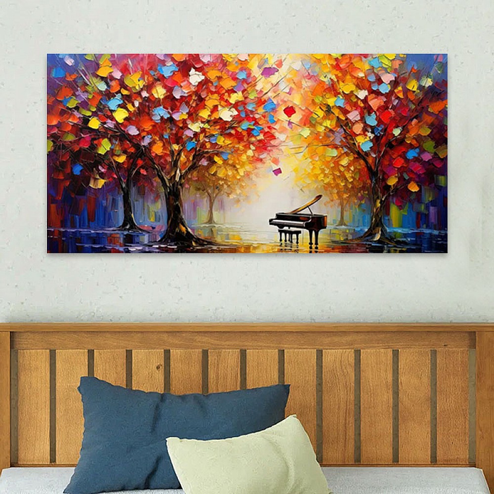 Πίνακας σε καμβά "Piano in Colorful Forest" Megapap ψηφιακής εκτύπωσης 120x60x3εκ. Πίνακας σε καμβά "Piano in Colorful Forest" Megapap ψηφιακής εκτύπωσης 120x60x3εκ.