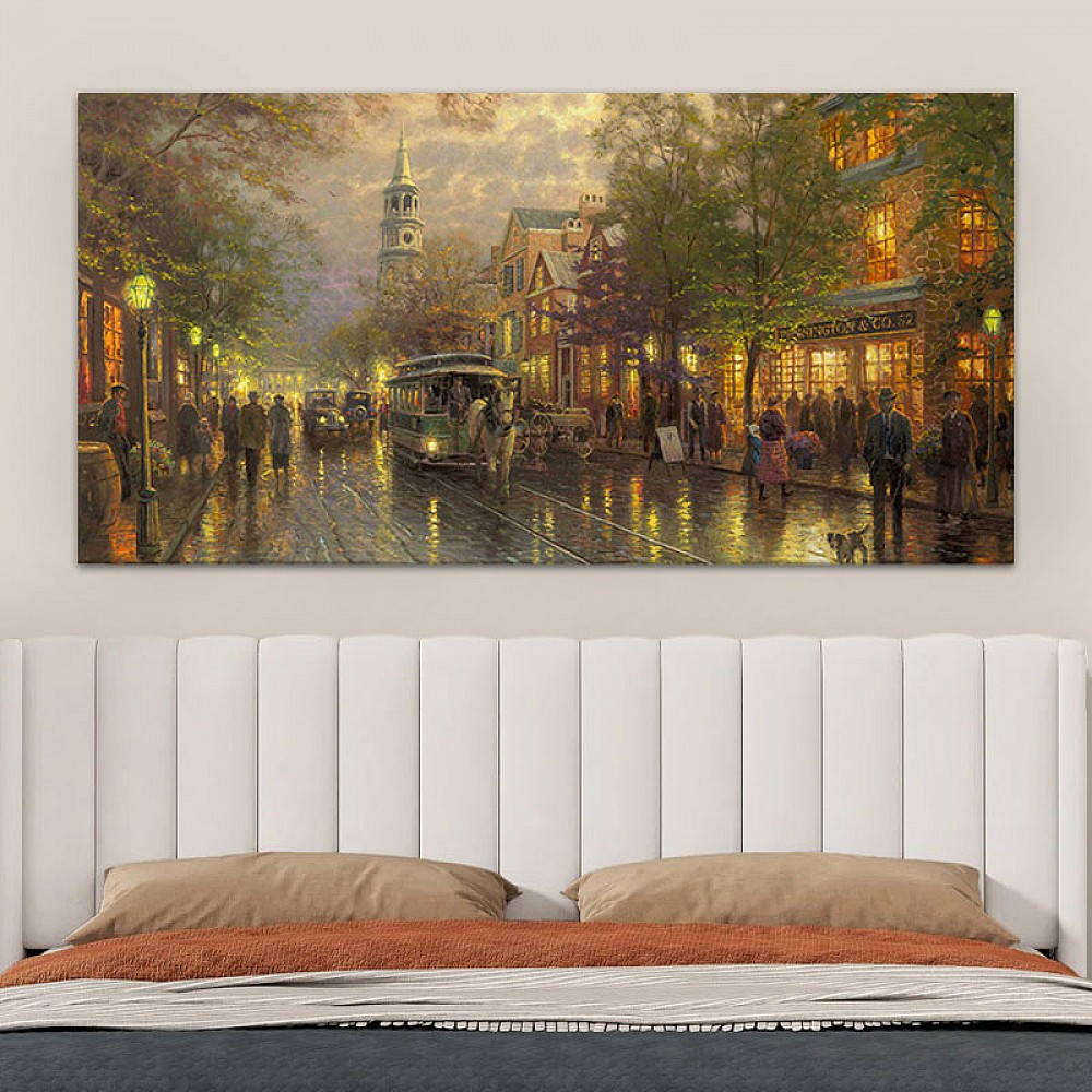 Πίνακας σε καμβά "Wet Streets" Megapap ψηφιακής εκτύπωσης 140x70x3εκ. Πίνακας σε καμβά "Wet Streets" Megapap ψηφιακής εκτύπωσης 140x70x3εκ.