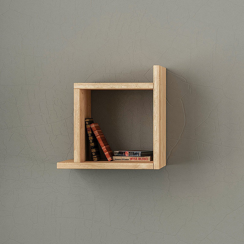 Ραφιέρα τοίχου Box Megapap χρώμα φυσικό οξιάς 30x22x30εκ. Ραφιέρα τοίχου Box Megapap χρώμα φυσικό οξιάς 30x22x30εκ.