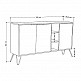 Μπουφές Clara Megapap χρώμα φυσικό οξιάς 142x35,6x83εκ. Μπουφές Clara Megapap χρώμα φυσικό οξιάς 142x35,6x83εκ.