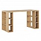 Γραφείο εργασίας Colmar Megapap χρώμα sapphire oak 140x60x75εκ Γραφείο εργασίας Colmar Megapap χρώμα sapphire oak 140x60x75εκ