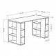 Γραφείο εργασίας Colmar Megapap χρώμα sapphire oak 140x60x75εκ Γραφείο εργασίας Colmar Megapap χρώμα sapphire oak 140x60x75εκ