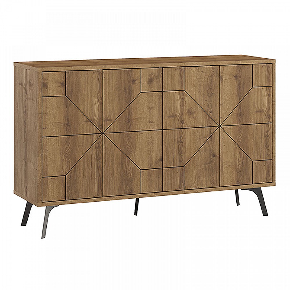 Μπουφές Dune Megapap χρώμα ανοιχτό καρυδί 123x35x77,4εκ. Μπουφές Dune Megapap χρώμα ανοιχτό καρυδί 123x35x77,4εκ.