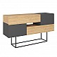 Μπουφές Eros Megapap φυσικό οξιάς - ανθρακί 145x40x82εκ. Μπουφές Eros Megapap φυσικό οξιάς - ανθρακί 145x40x82εκ.
