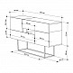 Μπουφές Eros Megapap φυσικό οξιάς - ανθρακί 145x40x82εκ. Μπουφές Eros Megapap φυσικό οξιάς - ανθρακί 145x40x82εκ.