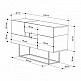 Μπουφές Eros Megapap φυσικό οξιάς - ανθρακί 145x40x82εκ. Μπουφές Eros Megapap φυσικό οξιάς - ανθρακί 145x40x82εκ.