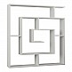 Βιβλιοθήκη Labirent Megapap χρώμα λευκό 125x22x129εκ. Βιβλιοθήκη Labirent Megapap χρώμα λευκό 125x22x129εκ.