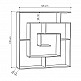 Βιβλιοθήκη Labirent Megapap χρώμα λευκό 125x22x129εκ. Βιβλιοθήκη Labirent Megapap χρώμα λευκό 125x22x129εκ.