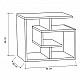 Βοηθητικό τραπεζάκι Labirent Megapap χρώμα ανθρακί 54x40x45εκ. Βοηθητικό τραπεζάκι Labirent Megapap χρώμα ανθρακί 54x40x45εκ.